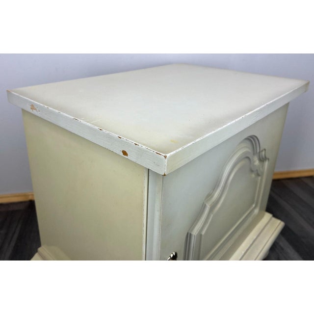 Wood Antique French Bedside Tables, Set of 2 For Sale - Image 7 of 15