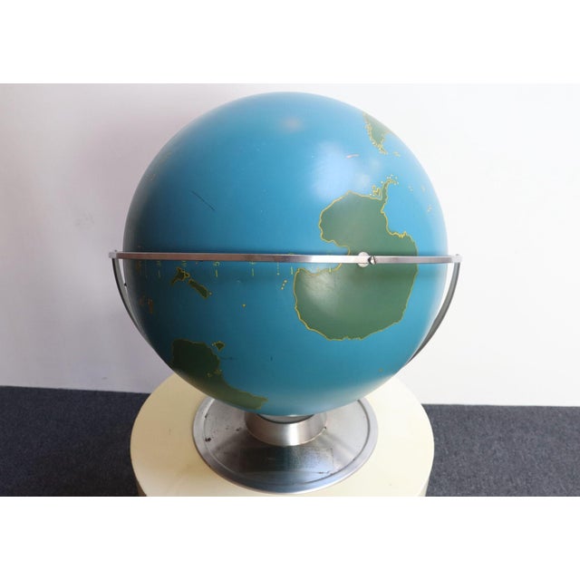 Large Vintage a.j. Nystrom Wall Mounted or Tabletop Activity / Military Globe For Sale In New York - Image 6 of 12