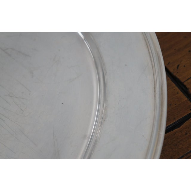 1934 Reed & Barton Silverplate Oval Serving Vanity Platter For Sale - Image 9 of 12