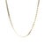 A late 20th-century 14k gold solid link necklace from Italy. Features a sleek, interlocking design. Weighs 25 grams....