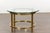 1950s Midcentury Italian Brass Side Table with Round Glass Top For Sale - Image 11 of 11