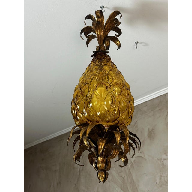 Metal Murano Glass Suspension, 1960 For Sale - Image 7 of 13