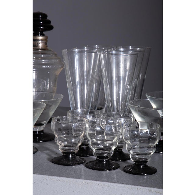 Cocktails Set with Glass Decanter, 1920, Set of 18 For Sale - Image 6 of 10