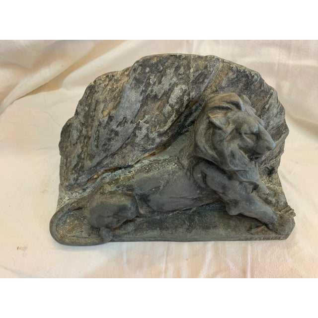 1930s Belfort Lion Sculpture from Marc Schmitt, 1930s For Sale - Image 5 of 8