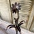 Sunflower Arts & Crafts Wrought Iron Fireplace Hearth Set Hand Forged 1900s For Sale - Image 12 of 15