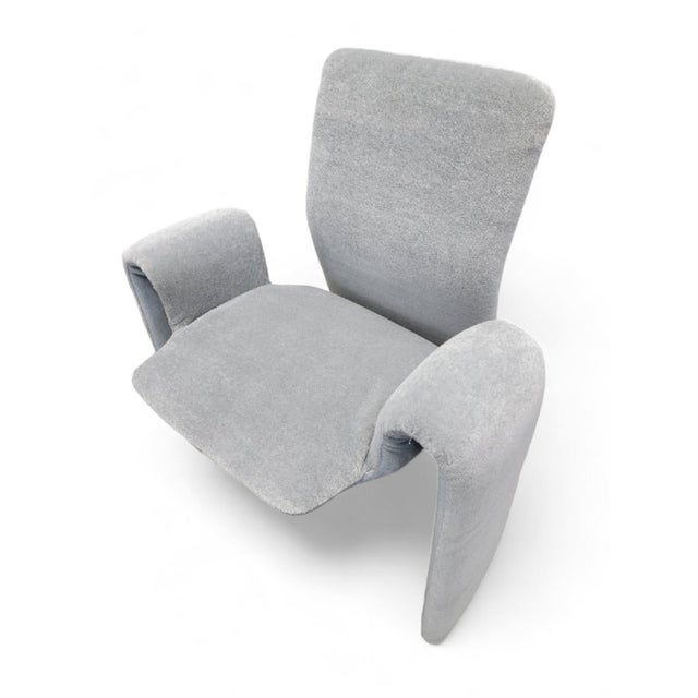 Postmodern Steve Leonard for Brayton Sculptural Dining Chairs Newly Reupholstered in Mohair - Set of 4 For Sale In Chicago - Image 6 of 8