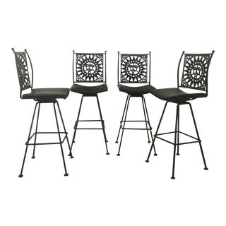 Vintage Mid Century Bar Stools- Set of 4 For Sale