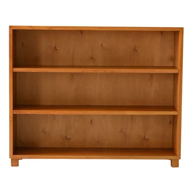 Vintage Scandinavian Elm Bookcase, 1950s For Sale