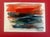 A striking original abstract painting featuring expressive horizontal gestures in vivid vermilion, burnt orange, rust,...