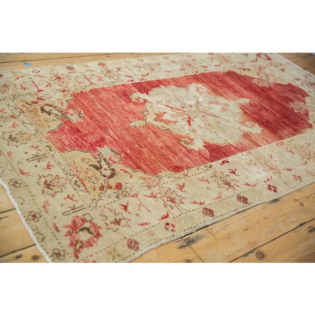 Red Vintage Distressed Anatolian Rug - 3'5" x 6'1" For Sale - Image 8 of 11