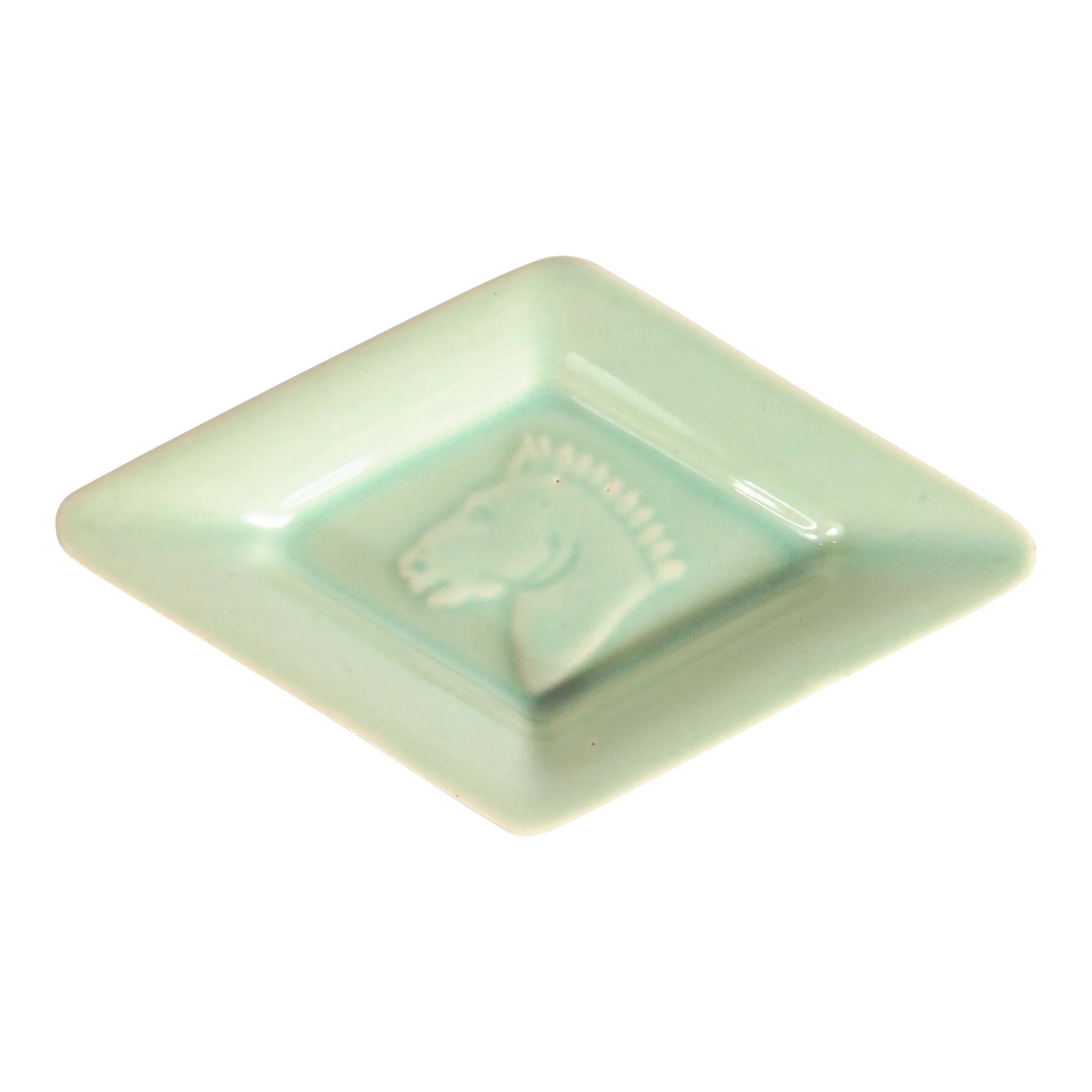 Vintage Mid Century Horse Head Ceramic Pin Dish