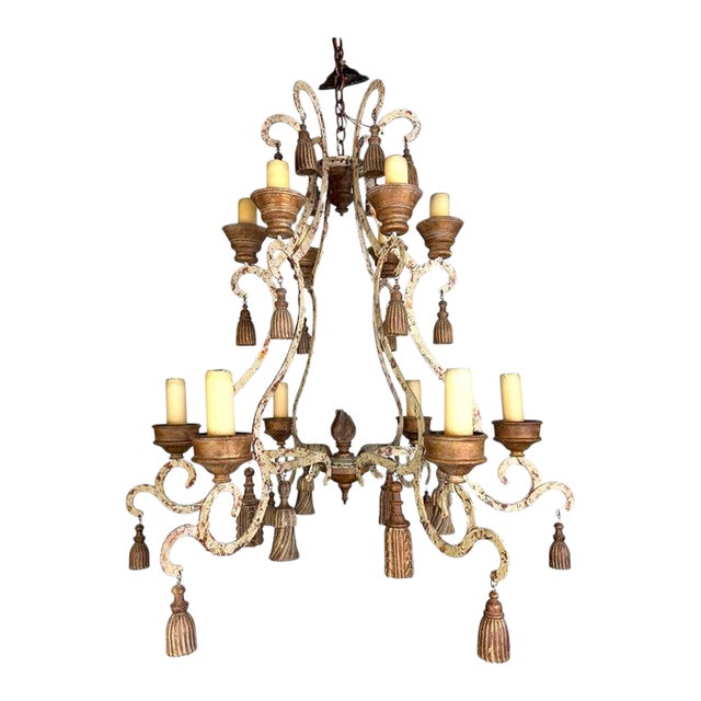 French Provincial Style Chandelier by Niermann Weeks-Pair Is Available For Sale