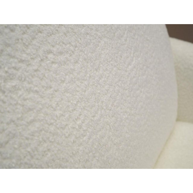 Danish White Armchair, 1970s For Sale - Image 9 of 10