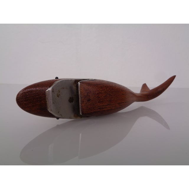Danish Teak Shark with Stand, 1960s For Sale - Image 12 of 15