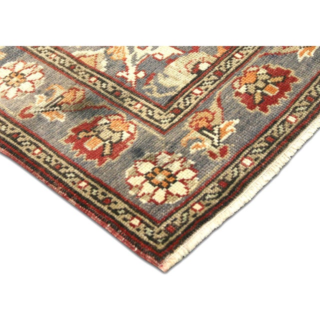 Traditional 1960s Turkish Oushak Rug For Sale - Image 3 of 6