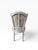 Wood Pair of Vintage Louis XVI Style Painted Dining Chairs With Sage & Blush Jacquard Upholstery For Sale - Image 7 of 10