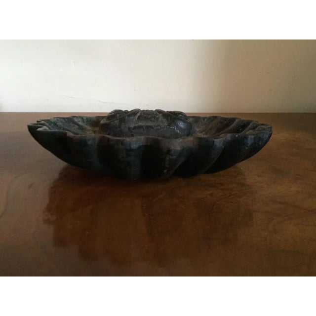 19th Century Cast Iron Shell Form Garden Ornament For Sale - Image 10 of 11