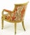 1970s Interior Crafts Regency Scrolled Arm Chairs in Ikat Fabric - a Pair For Sale - Image 5 of 11