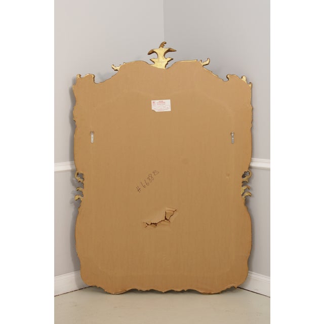 Friedman Brothers 6688 Large Ornate Gold Frame Mirror For Sale - Image 13 of 15