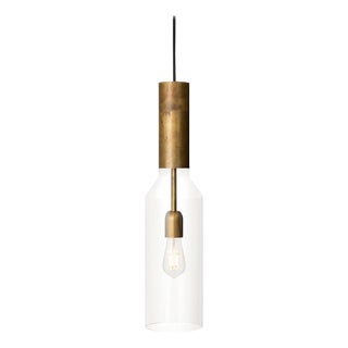 Brass and Glass Fenomen Ceiling Lamp by Sabina Grubbeson for Konsthantverk For Sale