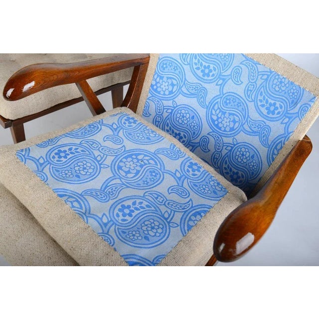 Set of Mid-Century Armchairs from Jizba For Sale - Image 6 of 7