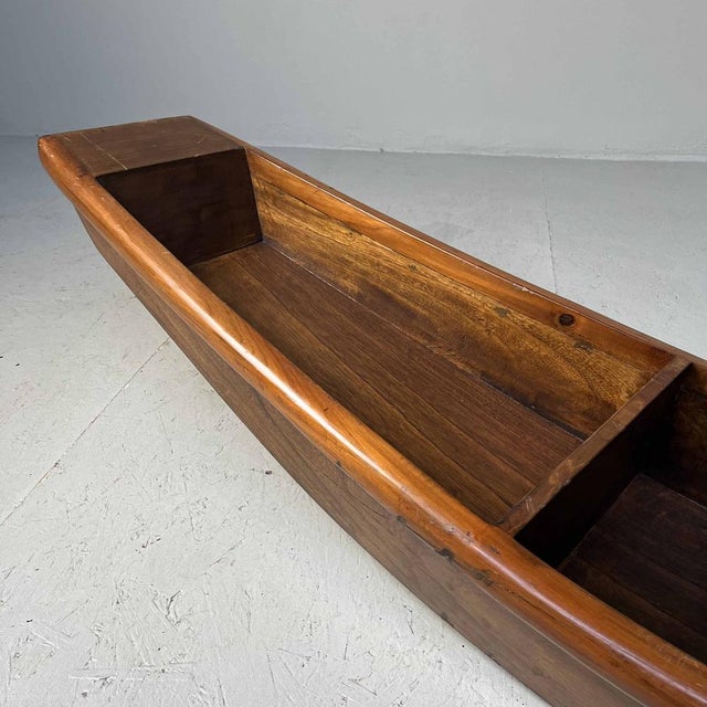 Japanese Wabi Sabi Wooden Model Ikebana Boat, 1940s For Sale - Image 9 of 18