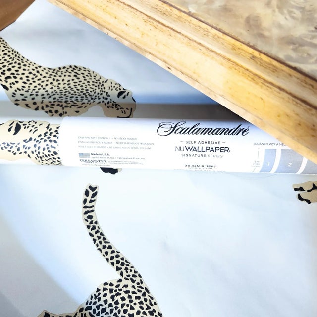 Final Clearance Thru 1/30 Burlwood Luxury Italian Writing Desk of Late 20th Century With Scalamandre Leaping Leopard Liner For Sale - Image 18 of 18