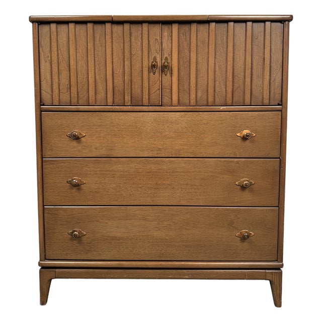 Broyhill Premier Division Mid-Century Highboy Dresser For Sale
