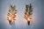 Very beautiful and large pair of floral wall lights designed and produced by Ferro Arte in Spain in the 1980s. Gold metal...
