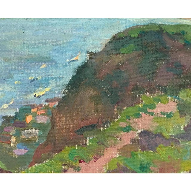 1970s Mountain Landscape Antique Oil Painting Original Soviet Art Ukrainian Artist 26-32 For Sale - Image 4 of 6