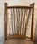 Wood Pair of Vintage Walnut Spindle Back Upholstered Chairs For Sale - Image 7 of 8