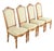 Baker Furniture Style French Regency Louis XVI Carved Walnut Dining Chairs, Set of Four For Sale