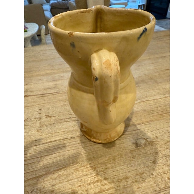 1940s Handmade Ceramic Jug From Puglia, Italy For Sale - Image 4 of 12