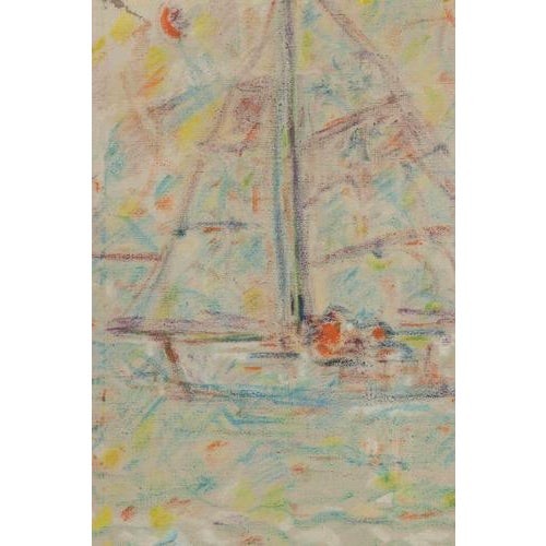 Oil pastel on paper realized by sirio pellegrini in 1975. Hand signed and dated. Includes a contemporary wooden frame cm....