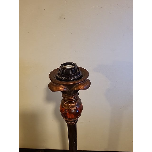 Estate find. 1960-70s Rembrandt Torchiere Table lamp. Copper and lucite torchiere table lamp that needs refurbishing due...