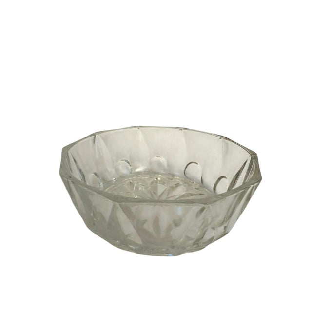 Traditional Mid 20th Century Reims French Cut Glass Bowl For Sale - Image 3 of 8