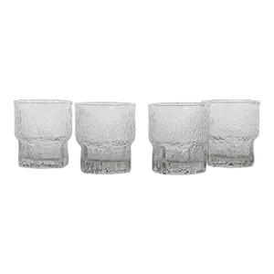 Set of Four Glacier Glasses by the Indiana Glass Company