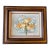 Vintage Framed Floral Acrylic Painting Signed For Sale