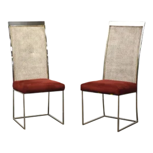Milo Baughman for Thayer Coggin Dining Chairs - a Pair
