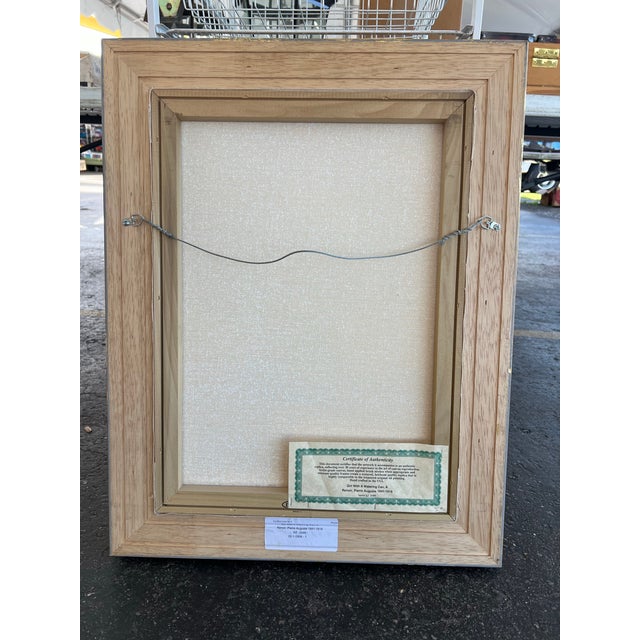 1970s After Renoir, Reproduction Framed Painting of "A Girl With a Watering Can" For Sale In West Palm - Image 6 of 6