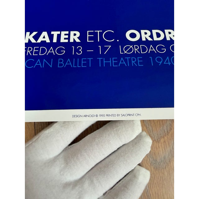 Abstract Per Arnoldi, American Ballet Theatre 1940 -1990, Copyright Design Arnoldi, 1995, Printed in Denmark For Sale - Image 3 of 7