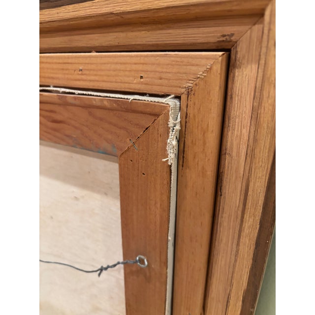 Vintage Mid-Century Signed and Framed Still Life Original Oil on Canvas Painting of Lilacs in a Jug, 1950s–1960s For Sale - Image 10 of 12