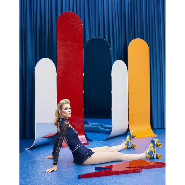 Contemporary Galactica Bow Room Divider in Powder-Coated Aluminum by Altreforme For Sale - Image 3 of 8