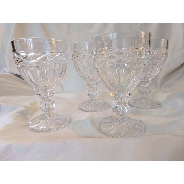 Late 20th Century Towle Crystal Goblets- Set of 4 For Sale - Image 10 of 12