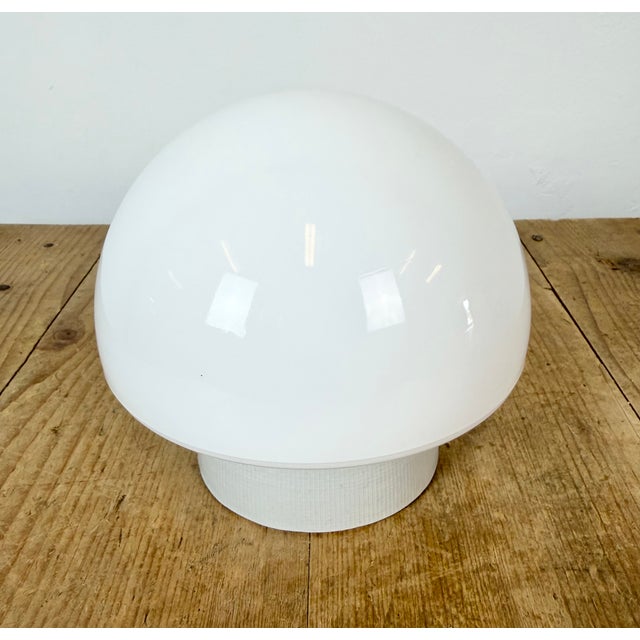 Vintage White Porcelain Ceiling Light, 1970s For Sale - Image 4 of 13