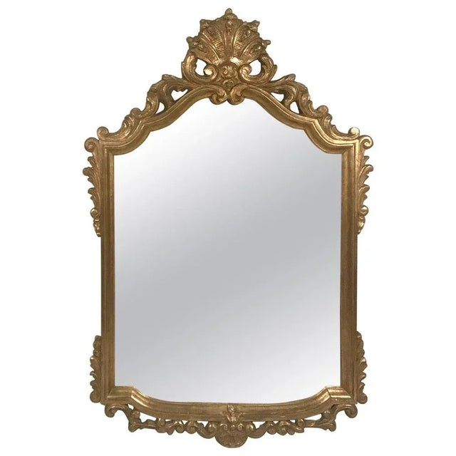 Late 19th Century French Baroque Style Giltwood Mirror, 1880s For Sale - Image 5 of 5