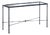 Iron Console Table with Glass Top For Sale