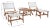 Casella 5 Piece Living Set - Natural/White For Sale - Image 4 of 9