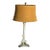 2000s Neoclassical Silver Fluted Column Table Lamp For Sale