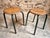 Vintage French Industrial Stackable Workshop Stools in Green Tubular Steel Frame with Beech Plywood Seat, 1960s, Set of 2 For Sale - Image 9 of 11